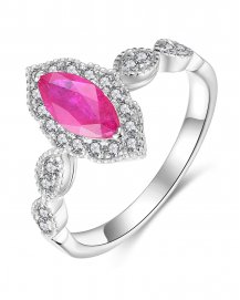 MARQUISE RUBY DIAMOND RING (TR4137)